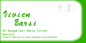 vivien barsi business card